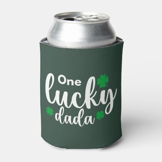 One Lucky Dada Funny St Patrick Day Dosenkühler (Kanne Vorderseite)