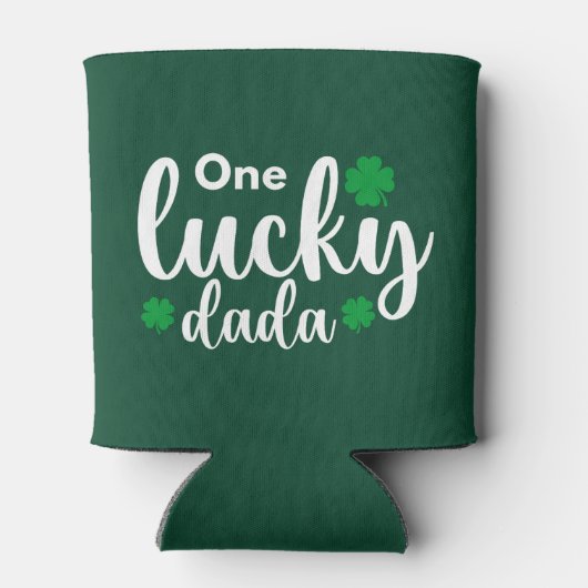 One Lucky Dada Funny St Patrick Day Dosenkühler (Rückseite)