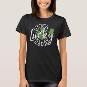 One Lucky Daddy Funny Vater Irish Clovers St Patr T-Shirt