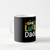 One Lucky Daddy Matching Family St Patrick's Day Kaffeetasse (Vorderseite Links)