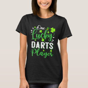 One Lucky Darts Player Kleeblatt Leprechaun Hat Pa T-Shirt