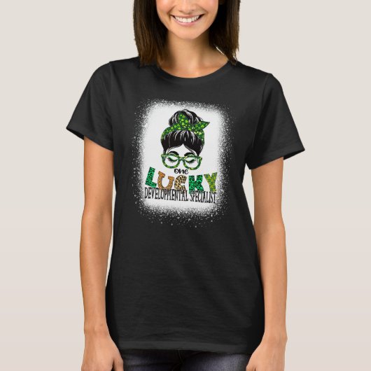 One Lucky Developer Specialist Bleached St Pat T-Shirt (Vorderseite)
