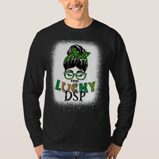 One Lucky DSP Direct Support Mitarbeiter brach St T-Shirt (Vorderseite)