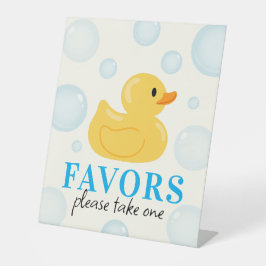 One Lucky Duck 1. Geburtstags-Gastgeschenk Sockelschild