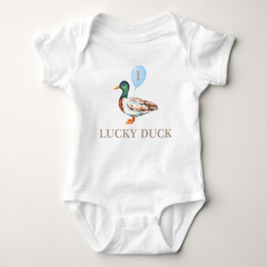 One Lucky Duck Baby Strampler (Vorderseite)