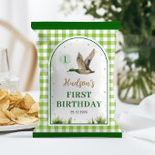 One Lucky Duck Birthday Chip Bag Wrapper Flyer