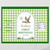 One Lucky Duck Birthday Chip Bag Wrapper Flyer (Vorne)