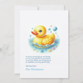 One Lucky Duck Birthday Dankeskarte (Rückseite)