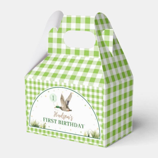 One Lucky Duck Birthday Favor Box Geschenkschachtel (Vorderseite)