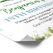 One Lucky Duck Boy Birthday Time Kapsel Zeichen Poster (Ecke)