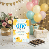 One Lucky Duck Boy's 1. Geburtstag Party Einladung