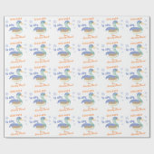 One Lucky Duck & Bubbles Erster Geburtstag Pastete Geschenkpapier (Flach)