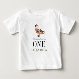 One Lucky Duck Classic Boy 1. Geburtstag Baby T-shirt