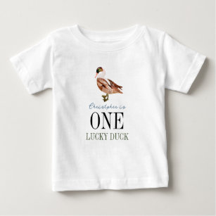 One Lucky Duck Classic Boy 1. Geburtstag Baby T-shirt