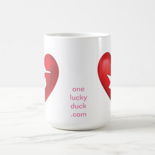 One Lucky Duck Coffee Liebe Tasse (Mittel)