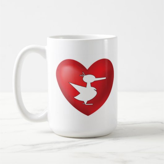 One Lucky Duck Coffee Liebe Tasse (Links)