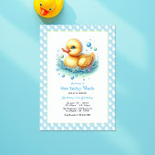 One Lucky Duck First Birthday Party Einladung