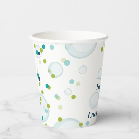 One Lucky Duck First Birthday Party Pappbecher (Vorderseite)