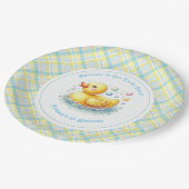 One Lucky Duck First Birthday Party Pappteller (Schrägansicht)