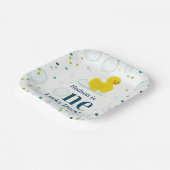 One Lucky Duck First Birthday Party Pappteller (Gewinkelt)