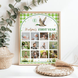 One Lucky Duck First Year Foto Meilenstein Poster