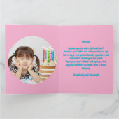 One Lucky Duck Foto Girly Kindergeburtstag Gruß Karte (Innenseite)