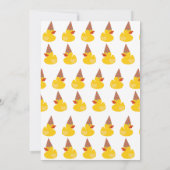 One Lucky Duck Invite 1st First Birthday Cute Einladung (Rückseite)