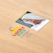 One Lucky Duck Invite 1st First Birthday Photo Acryleinladungen (Ablage )