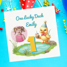 One Lucky Duck Kids 1. Geburtstagsfoto