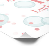 One Lucky Duck Pink Birthday Party Fotodruck (Ecke)