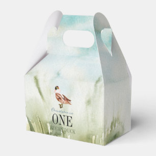 One Lucky Duck Watercolor Boy 1. Geburtstag Geschenkschachtel