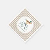 One Lucky Duck zum ersten Geburtstag Serviette (Ecke)