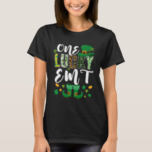 One Lucky EMT St Patricks Day Liebe Emergency Medi T-Shirt