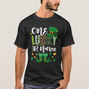 One Lucky ER Nurse St Patricks Day Liebe T-Shirt