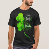 One Lucky Grandma Shamrock Grandma St Patricks Day T-Shirt (Vorderseite)