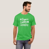 One Lucky Grandma St. Patrick's Day Matching Pajam T-Shirt (Vorne ganz)