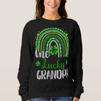 One Lucky Grandpa Leopard Sweatshirt