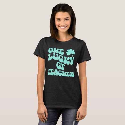 One Lucky GT Lehrer St Patrick's Day Teacher Groo T-Shirt (Vorne ganz)