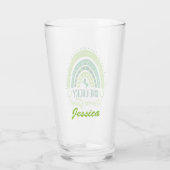 One Lucky Horse Girl Reittier St. Patrick's Day Glas (Rückseite)