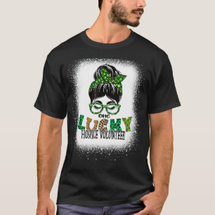 One Lucky Hospice Volunteer gebleicht St Patricks  T-Shirt