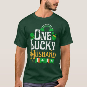 One Lucky Husband St Patricks Day Funny Irish T-Shirt