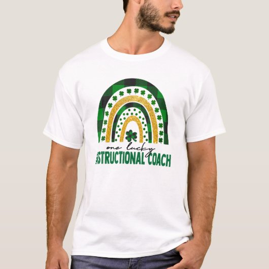 One Lucky Instructor Rainbow St Patricks T-Shirt (Vorderseite)