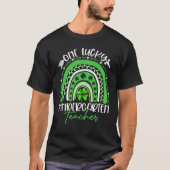 One Lucky Kindergarten Teacher St Patricks Day Fun T-Shirt (Vorderseite)