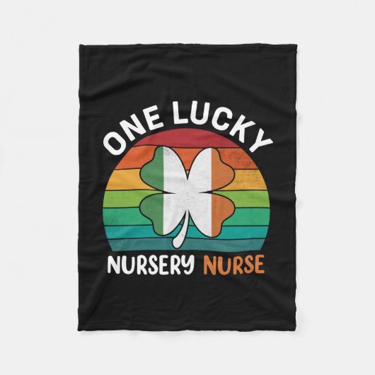 One Lucky Kinderzimmer Nurse Fleecedecke (Vorderseite)