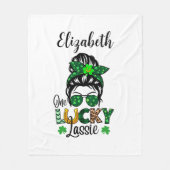 One Lucky Lassie Fleece Blanket (Vorderseite)