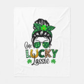 One Lucky Lassie Fleecedecke (Vorderseite)