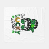 One Lucky Lassie Fleecedecke (Vorderseite (Horizontal))