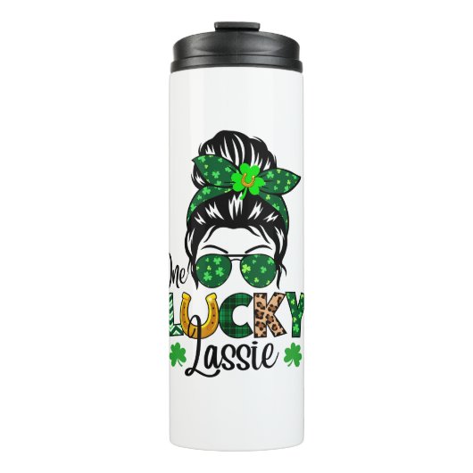 One Lucky Lassie Thermosbecher (Vorderseite)