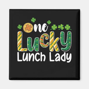 One Lucky Lunch Lady School St Patrick's Day Magnet