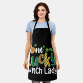 One Lucky Lunch Lady School St Patrick's Day Schürze (Getragen)